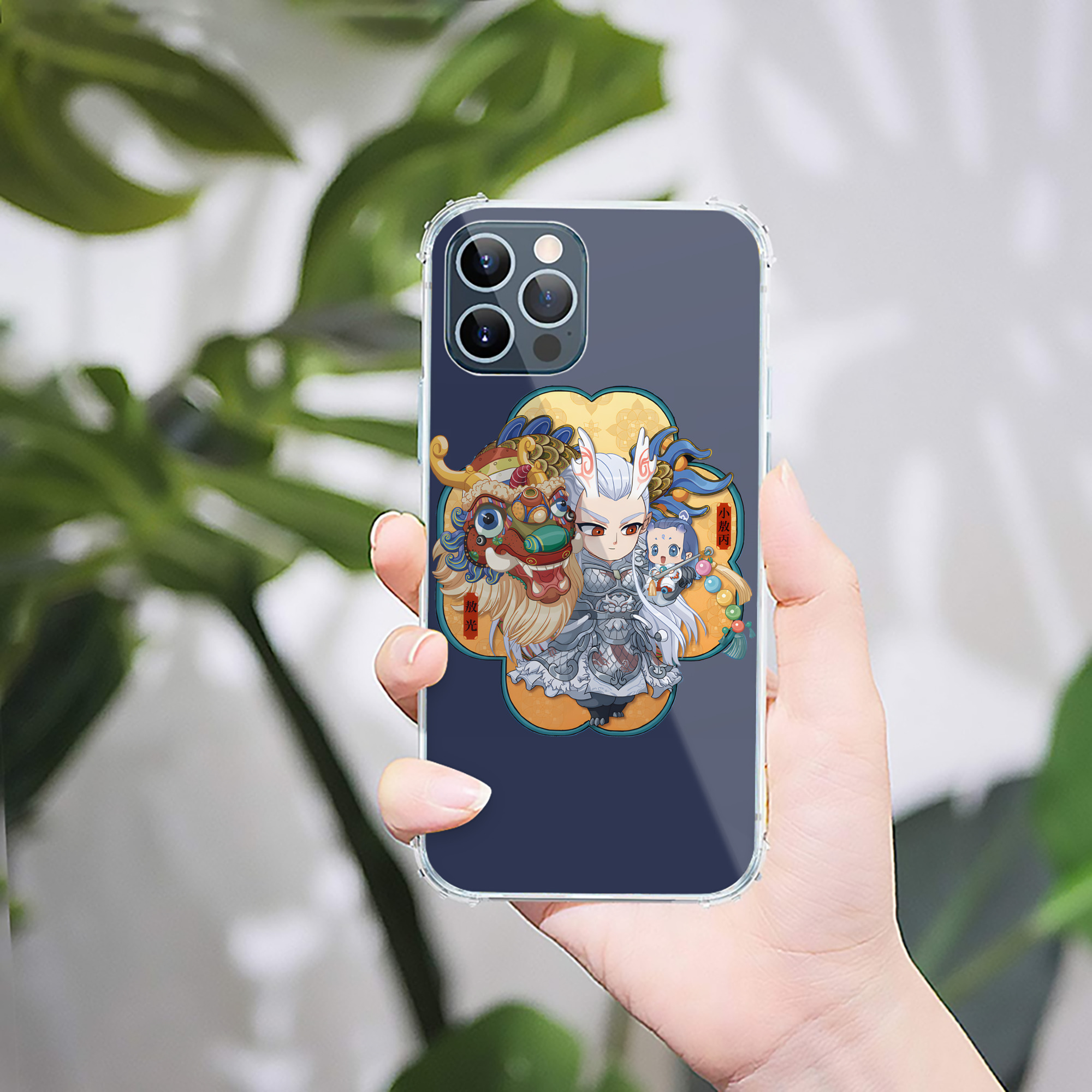 （画像用） Ne Zha 2 ナタ 魔童の大暴れ 【iPhone 12シリーズ対応】透明スマホケース（クリアソフトケース）